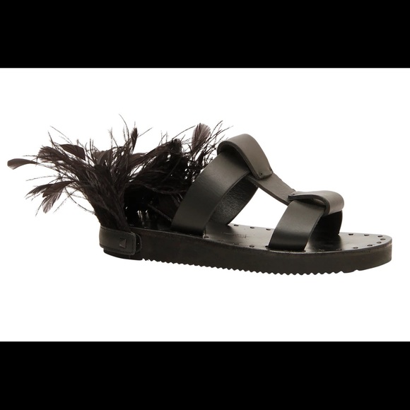 NWT Valentino Garavani Slide Feather Sandal - best offer - Picture 2 of 12